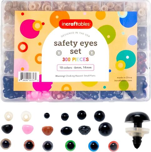 Incraftables Googly Eyes Self Adhesive 1680 pcs Set. Best Small & Large Colorful Sticky Wiggle Eye for DIY Arts (4 to 18 mm). Googly Eyes for Crafts 30 Varieties. Best Craft Eyes for Kids & Adults in Saudi Arabia