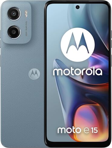 Motorola Moto E15 Dual -SIM 64GB ROM + 2GB RAM (GSM ONLY | NO CDMA) مصنع غير مؤمّن 4G/LTE SMARTH (Misty Blue) - الإصدار الدولي in Saudi Arabia