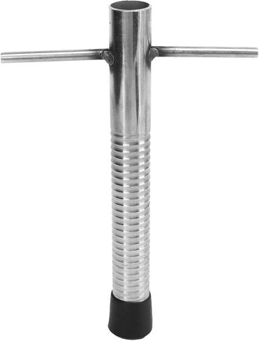 Ice Peg Drill Threaded Stainless Steel Multi Functional Ice Fishing Stake Nail Auger for Tent Shelter Metal Spiral Design in Saudi Arabia