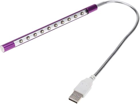 Doitool USB LED القراءة -مصباح المكتبي المصباح المصباح المرن عن الرقبة المعدنية المصباح للمكتب المنزلي والاستخدام بجانب السرير in Kuwait