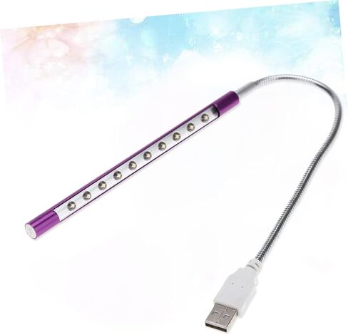 Doitool USB LED القراءة -مصباح المكتبي المصباح المصباح المرن عن الرقبة المعدنية المصباح للمكتب المنزلي والاستخدام بجانب السرير in Kuwait