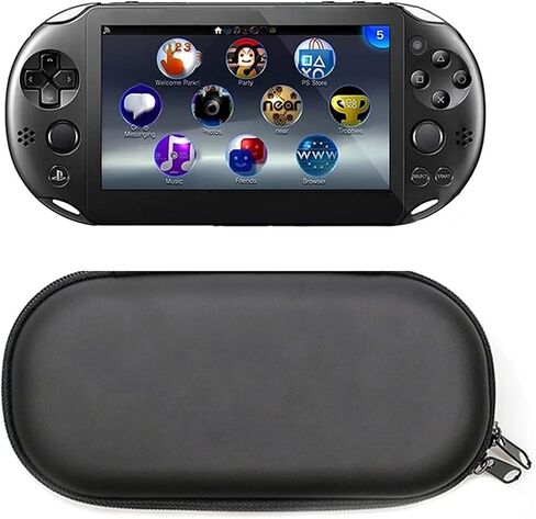 Eliater Carring Case متوافق مع PlayStation Vita ، حقيبة غلاف سحاب السفر المحمولة متوافقة مع Sony Psvita 1000 2000 Game Console (Red) in Kuwait
