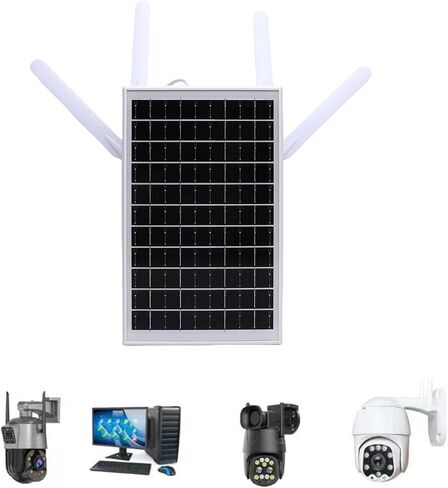 ASIXXSIX 12W Solar Powered 4G LTE MODEM ، موسع WIFI6 في الهواء الطلق مع فتحة بطاقة SIM 150 متر مبنية في بطارية 18000mAh بطارية IP66 in Saudi Arabia