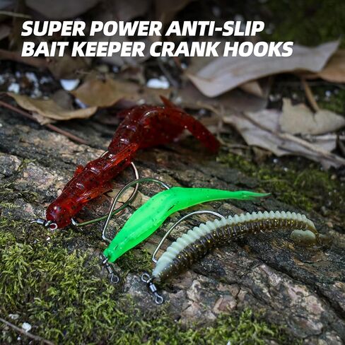 Spinshot Drop Shot Hooks – Multi-Style & Multi-Size Fishing Hooks, 100PCS/Box, High-Carbon Steel, Sharp Barbed Hooks for Bass, Panfish & Freshwater Fishing in Saudi Arabia