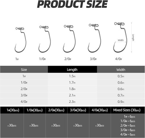 Spinshot Drop Shot Hooks – Multi-Style & Multi-Size Fishing Hooks, 100PCS/Box, High-Carbon Steel, Sharp Barbed Hooks for Bass, Panfish & Freshwater Fishing in Saudi Arabia
