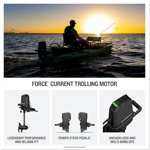 Garmin® Force® الحالي محرك التصيد قوارب الكاياك ، التثبيت البسيط ، التكامل اللاسلكي in Saudi Arabia
