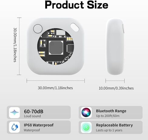 2025 علامات تتبع الهواء الجديدة-حزمة 4 ، تعمل Bluetooth Trace مع Apple Find My (iOS فقط ، وليس من أجل Android) ، ومكتشفو عناصر العلامة الذكية للمفتاح ، والأمتعة ، وظهر الظهر ، والحيوانات الأليفة ، والدراجة (وليس لأجهزة Android) in Saudi Arabia