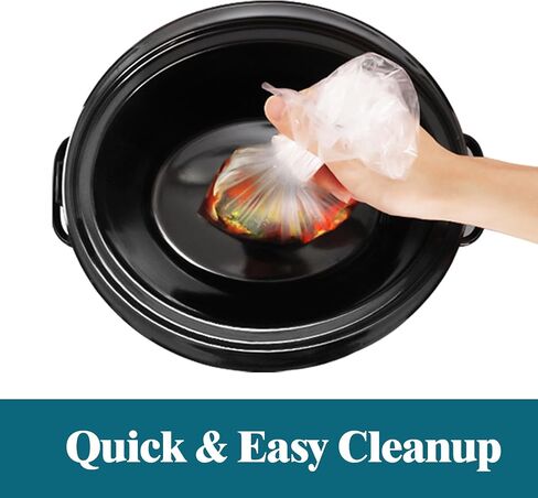 Slow Cooker Liners, 20-Pack Cooking BagsOversized Disposable Pot Liner Plastic Bags, Fits 6QT to 10QTFor Slow Cooker Cooking Tray, 14-Inch x 22-Inch, 20 Liners (20) in Saudi Arabia