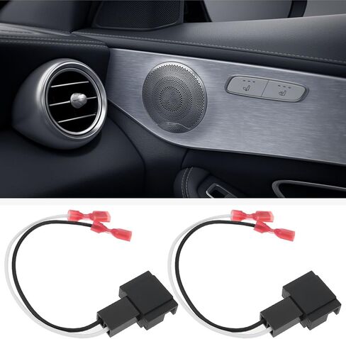 4pcs Car Speaker Adapters Plug Lead Connectors Cable Compatible with Mercedes A B C E in Saudi Arabia