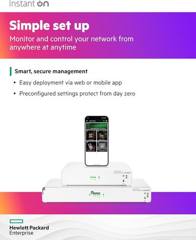 HPE Networking Instant On Secure Gateway SG2505P 5-Port 2.5G Smart-Managed Gateway with PoE, 2X 2.5GBase-T, 3X 1GBase-T, 60W PoE Class 4, US Cord (S0G34A#ABA) in Saudi Arabia