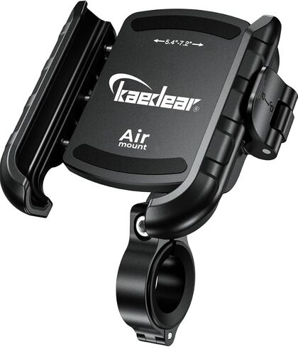 Motorcycle Phone Holder, Phone Mount, Air Mount, Vibration Absorbing Mount, Quick Release, Power Grip, KDR-M8SPJ (Black) in Kuwait