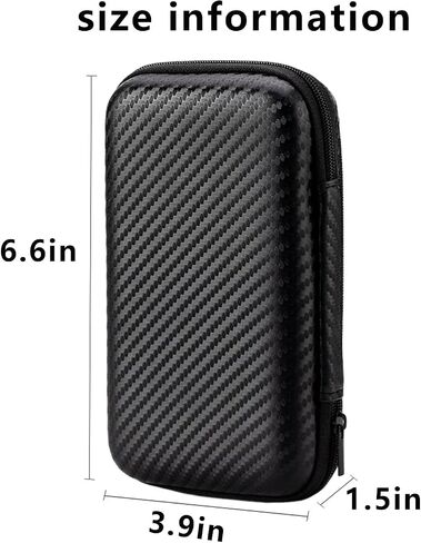 Organizer Case Electronics Cord Organizer Pouch Compact Charger Storage Portable Power Cord Storage for Wife 1 Pcs(Black) in Saudi Arabia