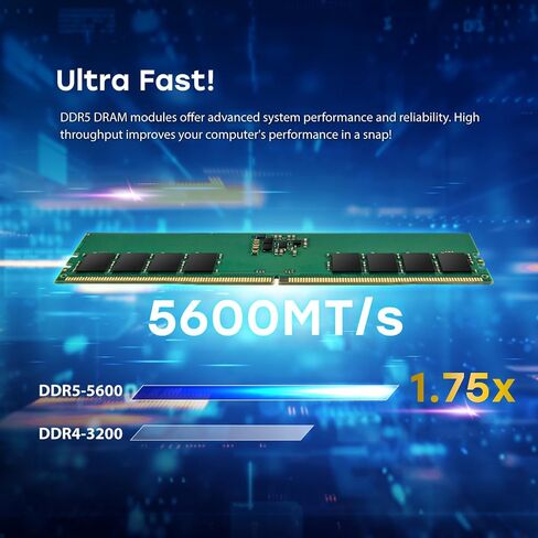 Transcend 32GB DDR5 5600MHz (or 5200MHz or 4800MHz) UDIMM Desktop RAM, Compatible w/Intel & AMD Ryzen, Desktop PC Computer RAM Memory Upgrade Modules, On-die ECC PC5-44800, 2Rx8 CL46, 2Gx8 1.1V 288Pin in Saudi Arabia
