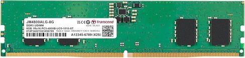 Transcend 32GB DDR5 5600MHz (أو 5200MHz أو 4800MHz) RAM UDIMM Desktop RAM ، متوافق مع Intel و AMD RYZEN ، وحدات ترقية ذاكرة CAMPTOP CAMPTOP ، 2GX8 1.1V 288PIN in Saudi Arabia