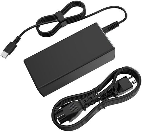 Universal 65W Chromebook Charger USB C متوافق مع HP Lenovo ThinkPad /Yoga Dell Chromebook 3100 /Latitude متوافق مع ASUS ، Samsung ، Acer ، Google Series C -Power Cord in Kuwait