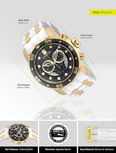 Invicta Men's 6986 Pro Diver Collection Chronograph Black Watch in Saudi Arabia