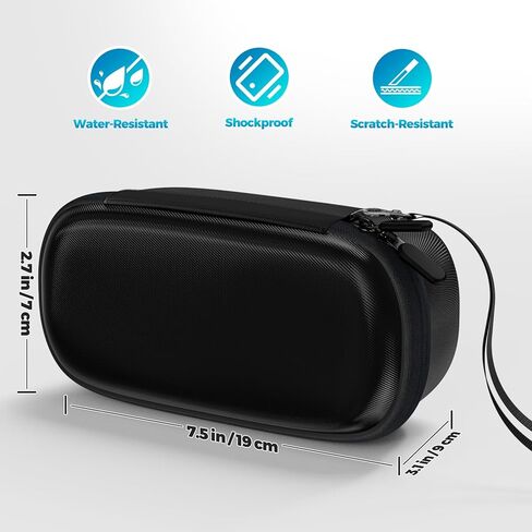 ProCase Hard Carrying Case for Anker Laptop/ 737 Power Bank, 25000mAh 165W Portable Charger Travel Storage Bag, Zippered Organizer Box for Cables Accessories with Mesh Pocket -Black in Saudi Arabia