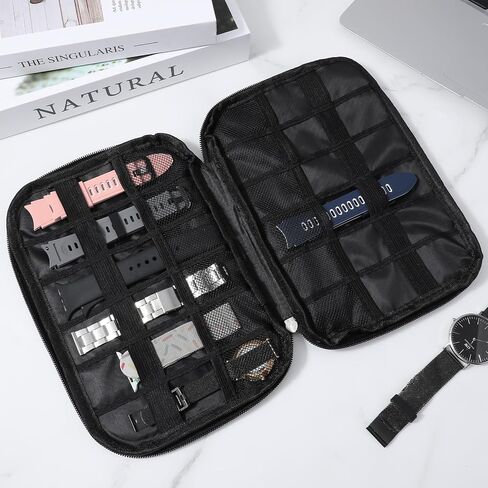 Watch Band Case ، Waterproof Watch Band Organizer ، Watches Watches Bands Storage ، FOR FANDS و LATES و ACSORIES و CABLE و ARAL in Kuwait