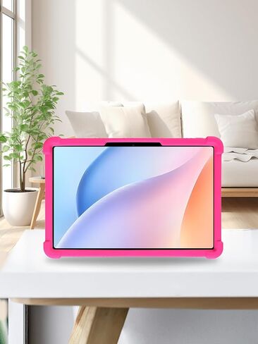 for Doogee Tab A9 pro Tablet 10.1 inch Tablet Case,BOVUGAC Soft Silicone Adjustable Stand Shockproof Kids Friendly for Doogee Tab A9 pro 10.1" Tablet(Black) in Saudi Arabia