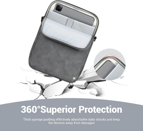 حالة أحذية الكمبيوتر اللوحي 11-13 بوصة ، حقيبة حمل iPad لـ 11 "iPad (A16) 2025 ، iPad Pro13 M4،12.4 Galaxy Tab S9+ in Kuwait