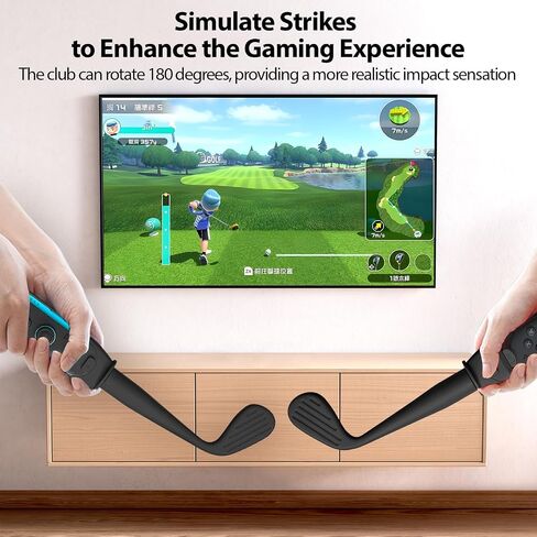حزمة إكسسوارات اللعبة الرياضية لـ Nintendo Switch 2 (2025) ، 10 في 1 مجموعة مكافحة الحركة من نوادي الجولف سيف تنس مضارب قابلة للفصل Joy-Con مقبض Grips Family Party for Switch Sports & Mario Golf (Blue Orange) in Saudi Arabia