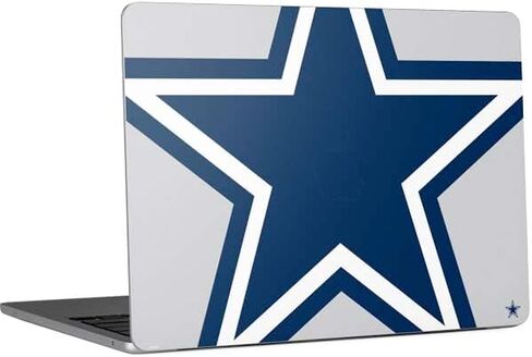 Skinit Decal Laptop Skin Compatible with MacBook Air 13in M4 (2025) - Officially Licensed NFL Dallas Cowboys Black & White Design in Saudi Arabia