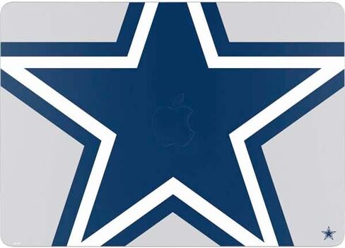 Skinit Decal Laptop Skin Compatible with MacBook Air 13in M4 (2025) - Officially Licensed NFL Dallas Cowboys Black & White Design in Saudi Arabia