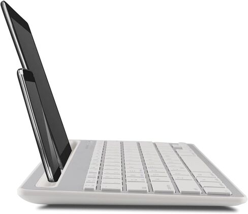 Tablet Keyboard Rechargeable, Multi-Device Bluetooth Keyboard for iPad/Tablet/Phone/Computer, Wireless Keyboard, Quiet Bluetooth Keyboard for Tablet, Compatible with Android iOS Windows -Silver in Kuwait