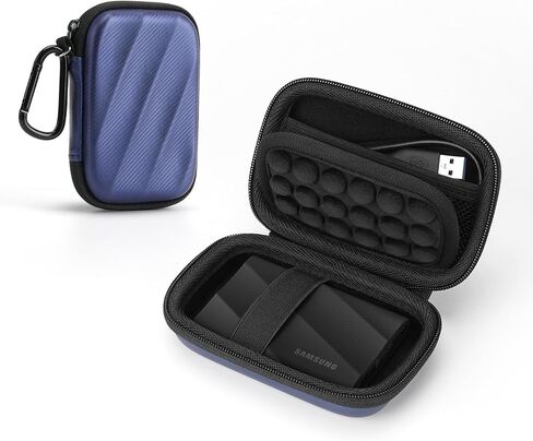 SSD Hard Case متوافق مع Samsung T9/T7 درع/T7 محرك SSD محرك USB 4TB ، 2 تيرابايت ، 1 تيرابايت ، حقيبة غلاف واقية للحمل المحمول سفر محمول (أسود) in Kuwait