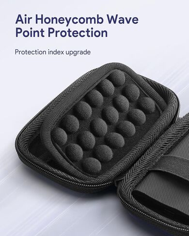 SSD Hard Case متوافق مع Samsung T9/T7 درع/T7 محرك SSD محرك USB 4TB ، 2 تيرابايت ، 1 تيرابايت ، حقيبة غلاف واقية للحمل المحمول سفر محمول (أسود) in Kuwait