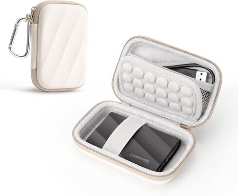 SSD Hard Case متوافق مع Samsung T9/T7 درع/T7 محرك SSD محرك USB 4TB ، 2 تيرابايت ، 1 تيرابايت ، حقيبة غلاف واقية للحمل المحمول سفر محمول (أسود) in Kuwait