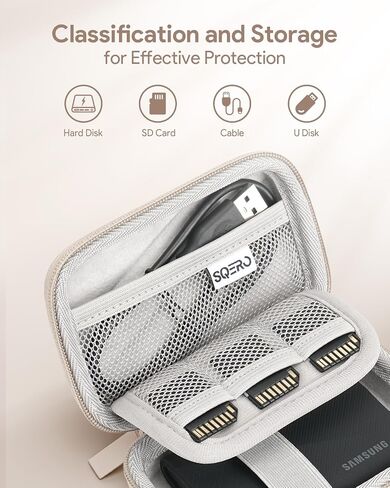 SSD Hard Case متوافق مع Samsung T9/T7 درع/T7 محرك SSD محرك USB 4TB ، 2 تيرابايت ، 1 تيرابايت ، حقيبة غلاف واقية للحمل المحمول سفر محمول (أسود) in Kuwait