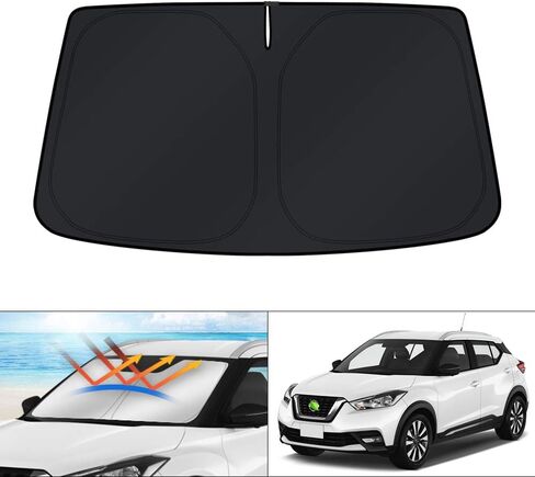 KUST Windshield Sun Shade for Audi Q8 2019-2023 2024 Window Shade Sun Visor Cover Foldable Blocks UV Rays Keep Your Car Cooler in Kuwait