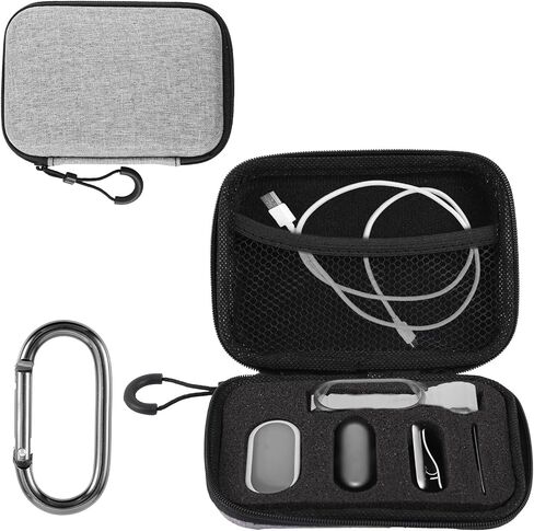 تغطية الحالة للثقب Notepin AI Recorder ، مسجل صوتي ناعم إيفا يحمل غطاء وقائي محمول مع مجموعة ملحقات Carabiner للنساء الرجال (أسود) in Saudi Arabia