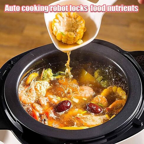 6L Automatic Cooking Machine,2000W auto Cooking Wok Fried Rice Machine,One-Click Smart Start, Three Speed Adjustable,360 ° Automatic Rotation, for Stir Frying,Stewing,Cooking,220V in Saudi Arabia