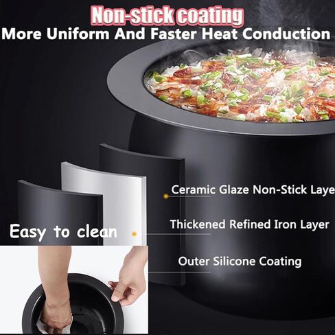 6L Automatic Cooking Machine,2000W auto Cooking Wok Fried Rice Machine,One-Click Smart Start, Three Speed Adjustable,360 ° Automatic Rotation, for Stir Frying,Stewing,Cooking,220V in Saudi Arabia