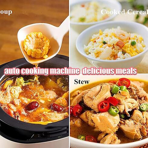 6L Automatic Cooking Machine,2000W auto Cooking Wok Fried Rice Machine,One-Click Smart Start, Three Speed Adjustable,360 ° Automatic Rotation, for Stir Frying,Stewing,Cooking,220V in Saudi Arabia
