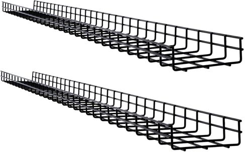 Tripp Lite Wire Mesh Cable Tray Management ، مثالية لمراكز الصناعية والبيانات ، 6 حزمة ، 12 بوصة × 4 بوصات × 10 أقدام / 300 × 100 × 3000 ملليمتر ، ضمان 5 سنوات (SRWB12410STR6) in Saudi Arabia