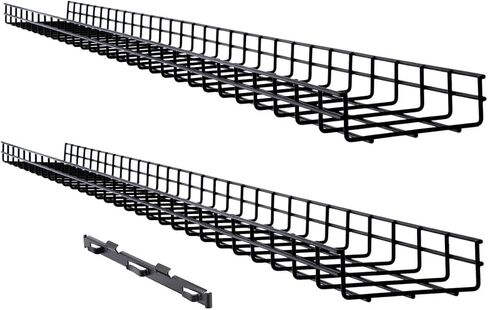 Tripp Lite Wire Mesh Cable Tray Management ، مثالية لمراكز الصناعية والبيانات ، 6 حزمة ، 12 بوصة × 4 بوصات × 10 أقدام / 300 × 100 × 3000 ملليمتر ، ضمان 5 سنوات (SRWB12410STR6) in Saudi Arabia