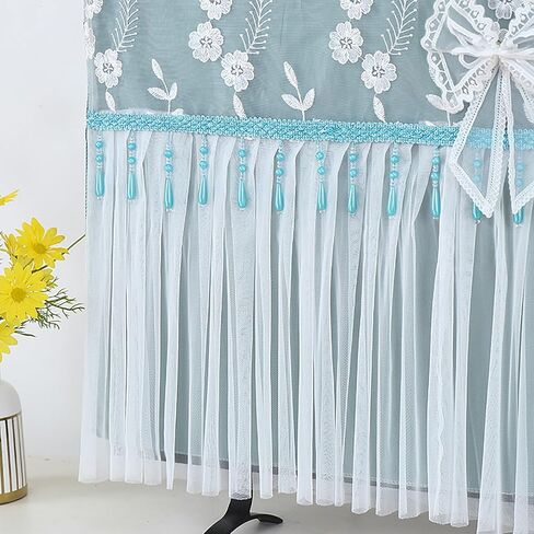 Indoor Television Dust Proof Cover Lace, Antistatic Dust Covers, Breathable Dust Cover with Modern Design, Lace TV Screen Protector Cloth(Color3,37-40inch) in Saudi Arabia