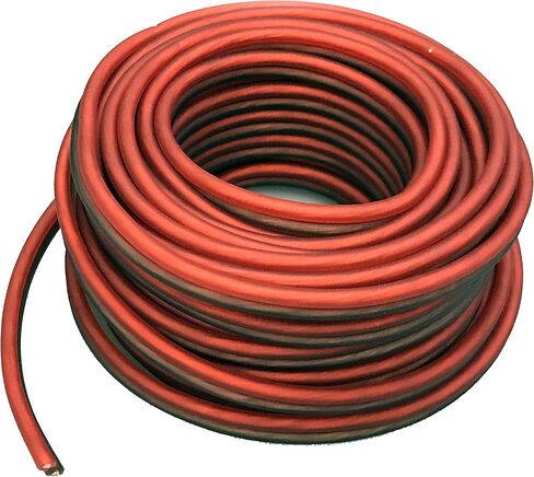 USA Absolute SWS12R25 Professional Premium Speaker Wire 12 Ga 25 ' - Red and Brown Clear in Saudi Arabia