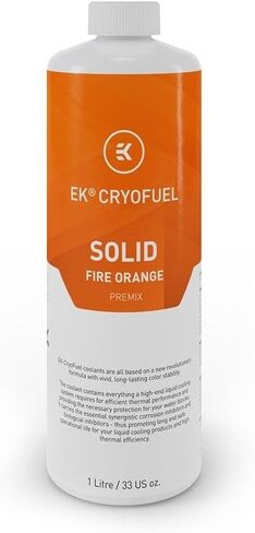 EKWB EK-Cryofuel Solid Premix Pc-PC Woodant وزجاجة ملء EK-LOOP قابلة للطي ، 1000 مل ، نار برتقالي in Saudi Arabia