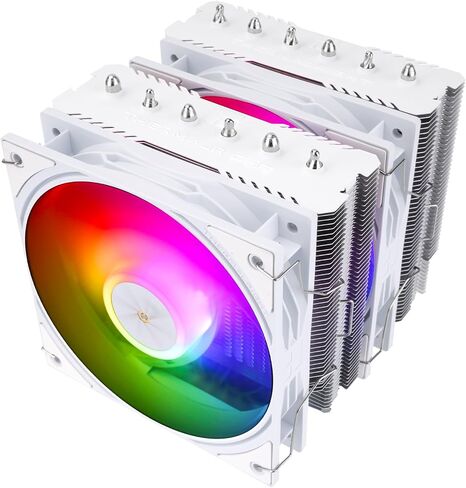 Thermalright Peerless Assassin 120 SE Argb White V3 CPU COWER ، 6 أنابيب حرارة AGHP تقنية ، عشاق PWM مزدوجة 12 سم ، سرعة 2000 دورة في الدقيقة ، AMD RYZEN AM5/AM4 ، Intel LGA 1700/1851/115X ، PC Heathink التبريد in Saudi Arabia