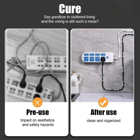 20-Pack Cable Clips - Self-Adhesive Wire Organizers | Cord Management Holders for Home/Office/Car in Saudi Arabia