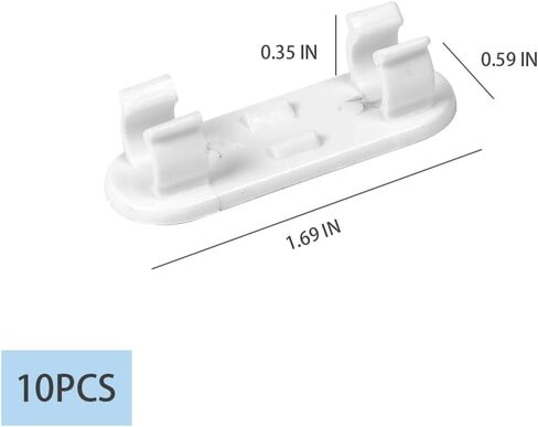20-Pack Cable Clips - Self-Adhesive Wire Organizers | Cord Management Holders for Home/Office/Car in Saudi Arabia