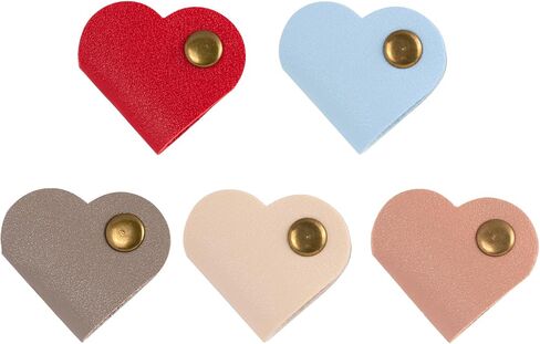 10 PCS منظم سلك القلب ، منظم كابل على شكل قلب ، أشرطة قابلة للشفاء من الكابلات الجلدية ، وحفظات الأسلاك لشحن الأذن سماعات سماعات سماعات سماعات الرأس in Saudi Arabia