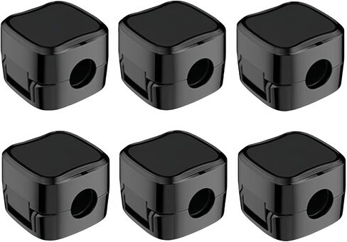 Magnetic Cable Clips Cord Holder Adhesive Wire Keeper Organizer for Home Office Desk Car Wall Nightstand(ZL16 Black*6) in Saudi Arabia