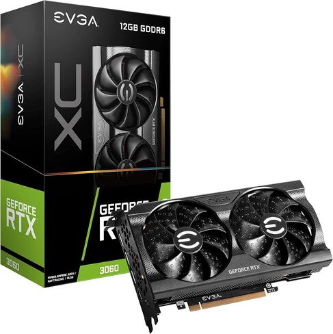 EVGA GeForce RTX 3060 XC Gaming, 12G-P5-3657-KR, 12GB GDDR6, Dual-Fan, Metal Backplate (Renewed) in Saudi Arabia