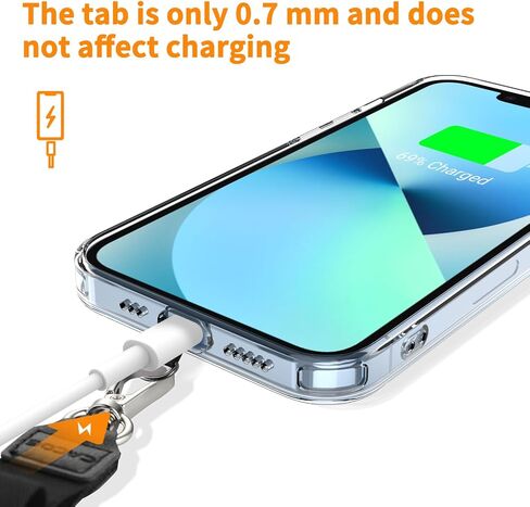 Cacoe Phone Lanyard 2 pack-2 × حزام عنق قابل للتعديل ، 2 × بقع ، حبل شحلي متعدد المقدمة متوافق مع معظم الهواتف الذكية (أسود+رمادي) in Kuwait