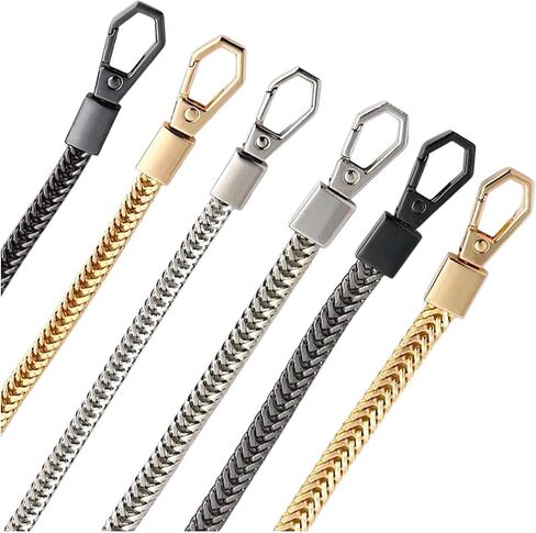 سلسلة هاتف Crossbody ، أسلوب الأزياء الأنيق الذهبي الأسود أو الفضي ، حبل الهاتف عبر الهاتف ، حزام الهاتف لـ iPhone أو Android in Saudi Arabia